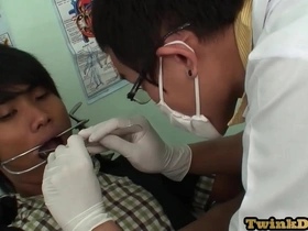 Examined asian twink breeded in missionary by his doctor