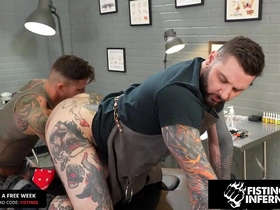 Beefy tattooer rosebuded by jock fist - teddy bryce, archer croft - fistinginferno
