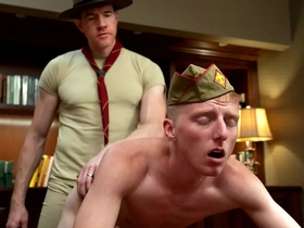 Scoutgaysex.com - scout master legrand wolf ask richie west if he wants the pledge in return is his wet ass. richie didn't refused as he wants the scout master dick