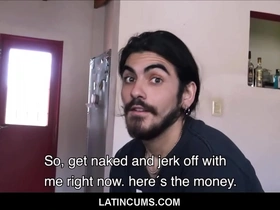Straight long haired latino stud fucked by gay roommate for cash & free rent pov