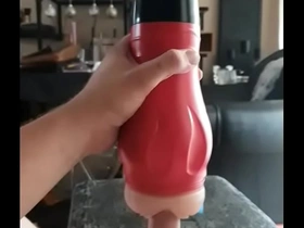 Fuck fleshlight while watching porn