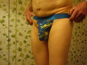Grandpa david talks and tries on panties bought for him by queenie