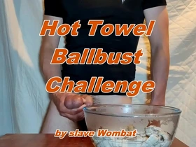 Hot towel ballbust challenge by wombat