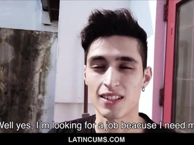 Latincums.com - skinny straight latino teen boy gay for pay fuck with hot painter